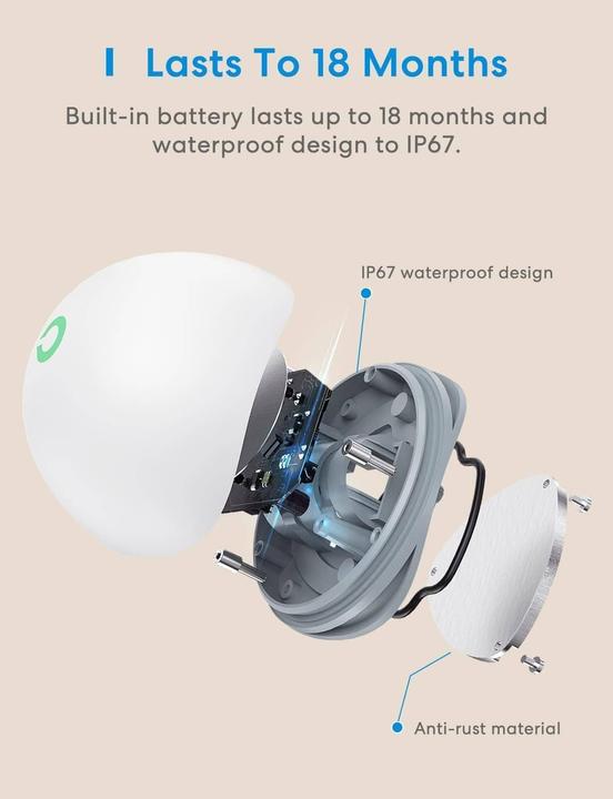 Actual product image Meross Smart Water Leak Sensor MS400