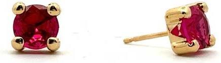Image du produit Passion Boucles D'Oreilles Or 9 Kt - S. Rubis (OR 9 KT)