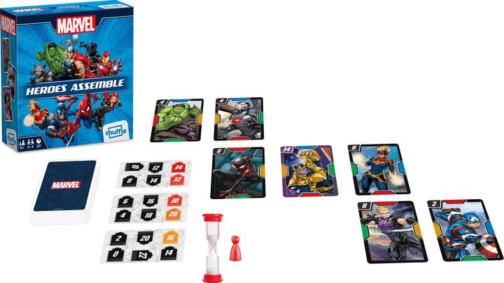 Actual product image Cartamundi Shuffle - Marvel Heroes Assemble - Jeu de Cartes