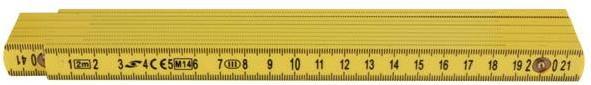Produktbild Toolland Zollstock - Doppel - 2 m