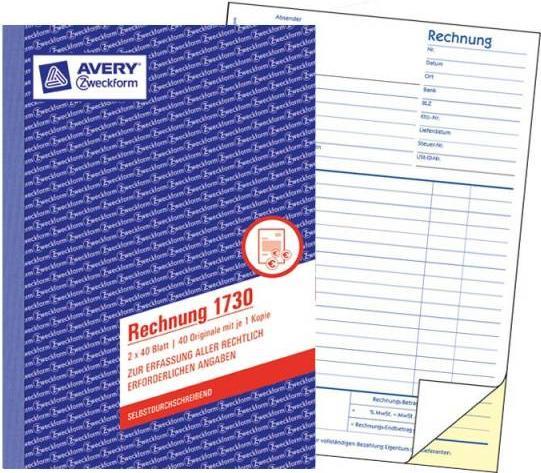 Produktbild Avery Rechnung (40 x)