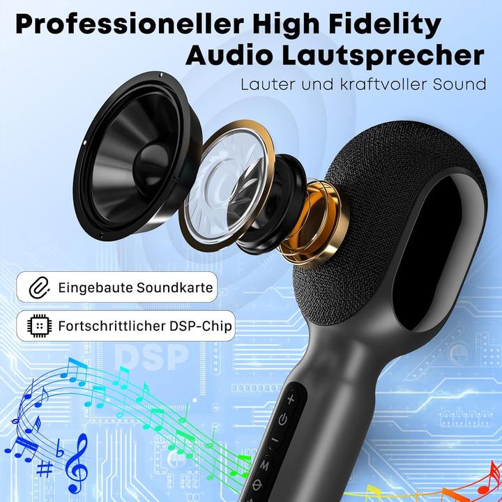 Actual product image StageSound Karaoke-Mikrofon mit Bluetooth und Aufnahmefunktion