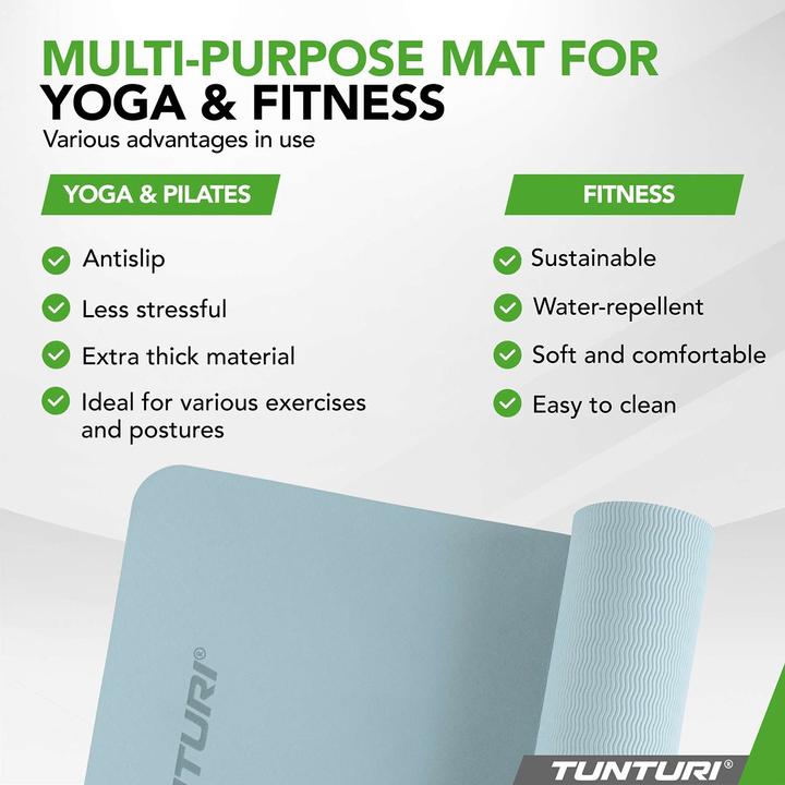 Image du produit Tunturi TPE Yogamatte Rutschfest 8 mm (8 mm)
