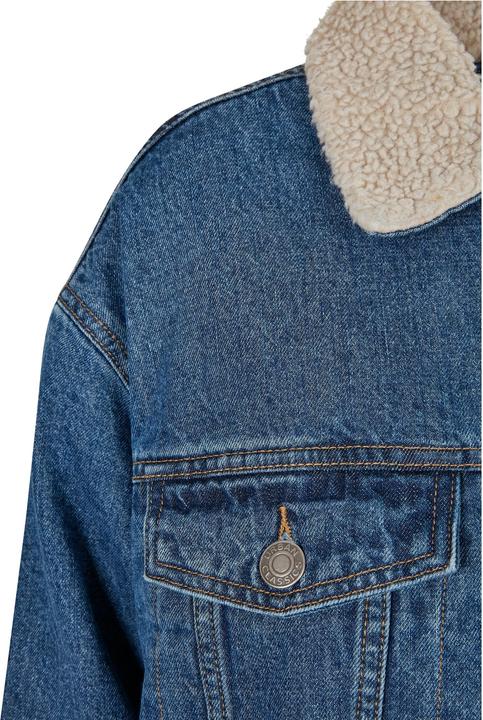 Actual product image Urban Classics Ladies Oversized Sherpa Denim Jacket (4XL)