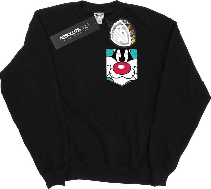 Produktbild Looney Tunes Sylvester Face Faux Pocket Sweatshirt (XL)