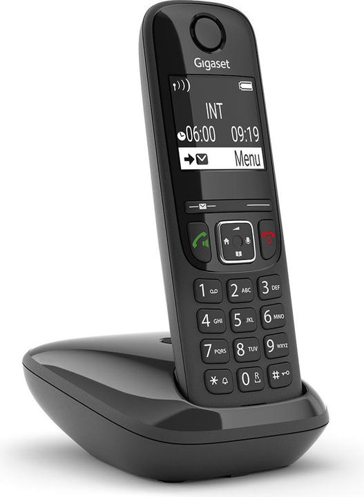 Actual product image Gigaset AS690 - 1 handset - Zwart - Handsfree bark - huistelefoon - inclusief oproepblokering