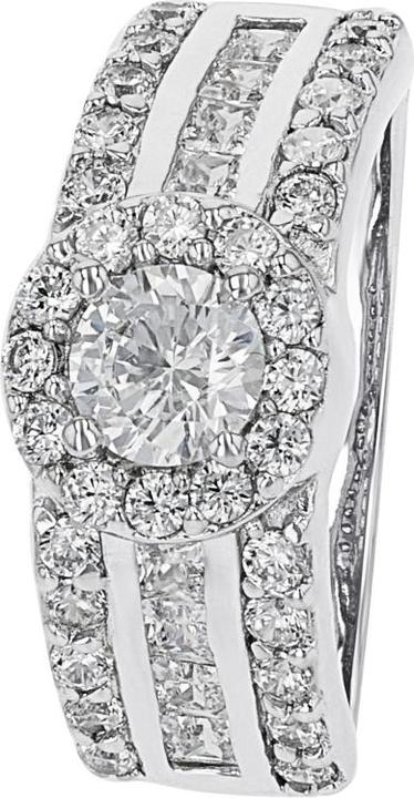 Immagine prodotto Amor Ringe für Damen, 925 Sterling Silber, Zirkonia synth. (52, 925 Argento)