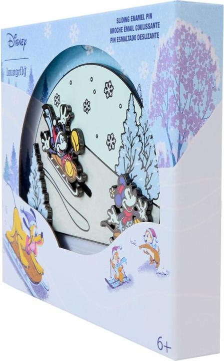 Produktbild Loungefly Disney by Ansteck-Pins Mickey and friends Winter Wonderland 3" Limited Edition 8 cm