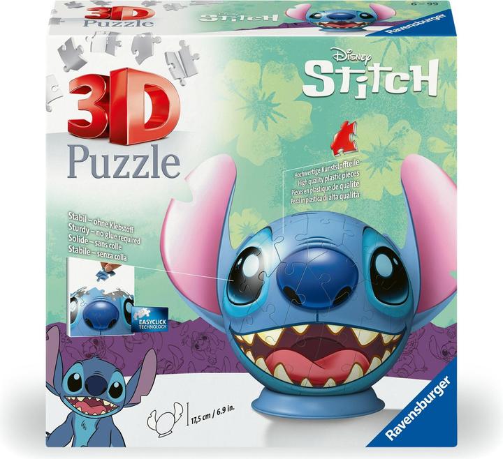 Produktbild Ravensburger Disney Stitch Puzzle-Ball mit Ohren (72 Teile)