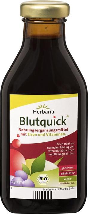 Image du produit Herbaria Quick de sang avec fer et vitamines Bio (1 pièce(s), Liquide)
