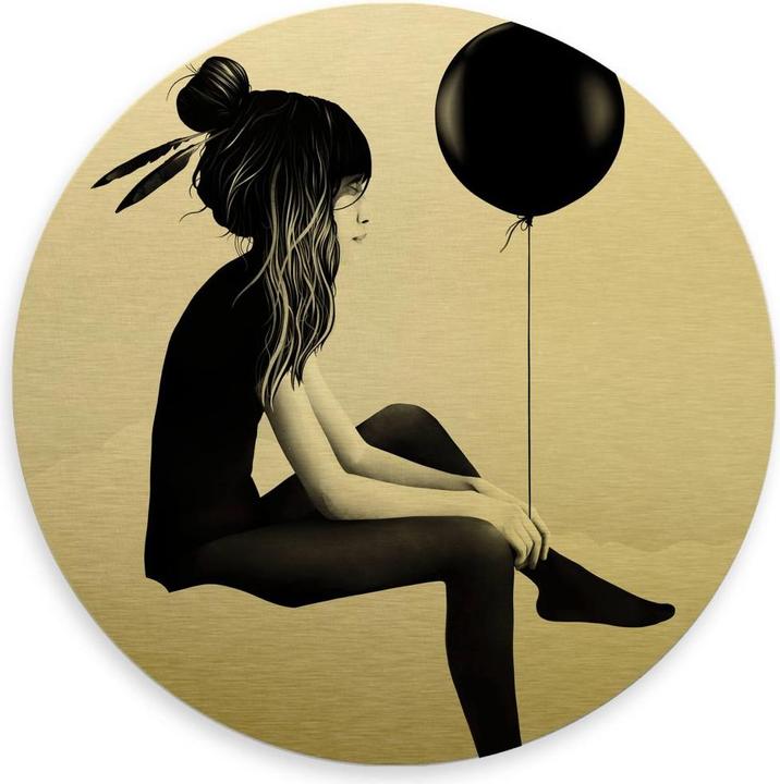 Produktbild Trenddeko Goldeffekt - No such thing as nothing (Rund)