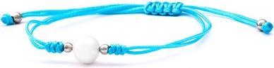 Produktbild Beneto Lace blue kabbalah bracelet with real pearl AGB567