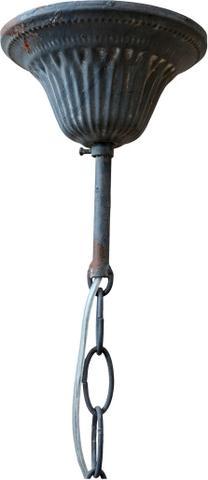 Actual product image Chic Antique Hanging Lamp grey, 1arm, Vintage Shabby Look (E14)