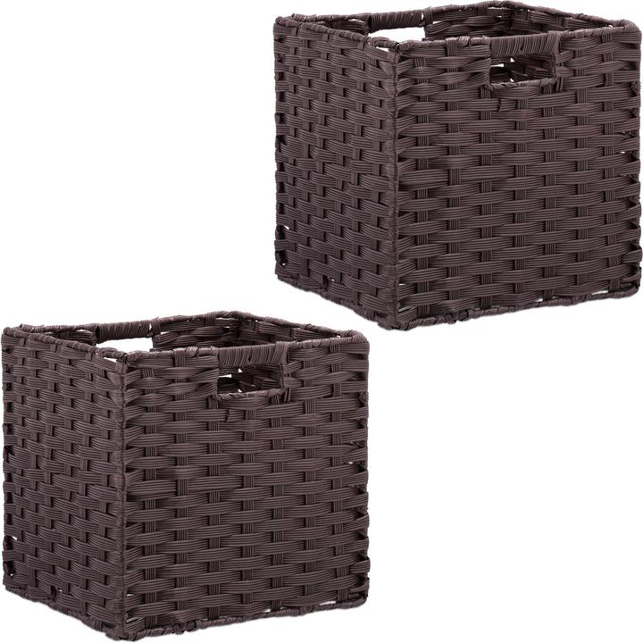 Actual product image Relaxdays 2x Storage-Baskets (2 x, 32 x 30 x 31 cm)
