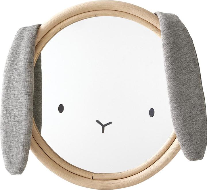 Produktbild Vertbaudet Kinderzimmer Spiegel HASE, Rattan/Stoff