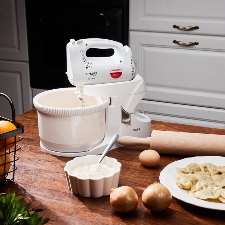 Actual product image Smapp Hand Mixer Blender with Bowl 451.66 2 Bowls White Safe Shopping with Home Delivery (580 W)