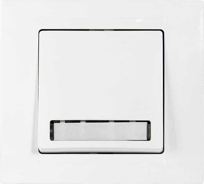 Image du produit Gunsan Moderna Bouton-poussoir de sonnette avec plaque d'identité encastré Blanc