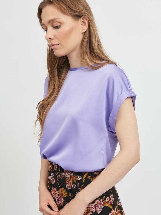 Actual product image Vila Round neckline top with short sleeves (34)