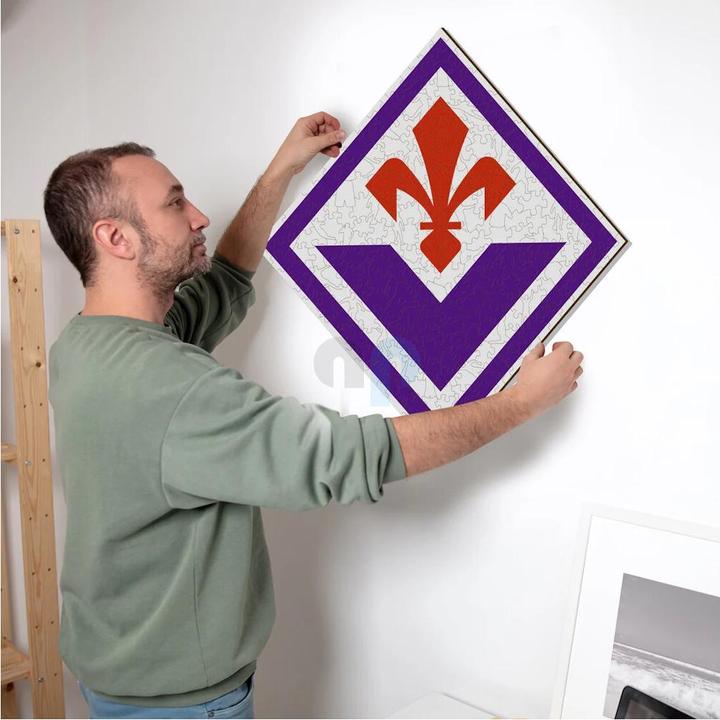 Actual product image Iconic ACF Fiorentina - logo - wooden puzzle size M (270 pieces) (270 pieces)