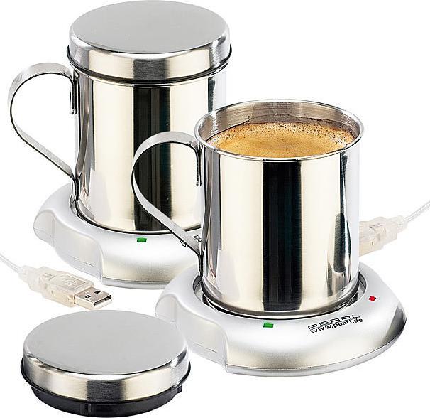Produktbild Pearl 2er-Set USB-Warmhalteplatten