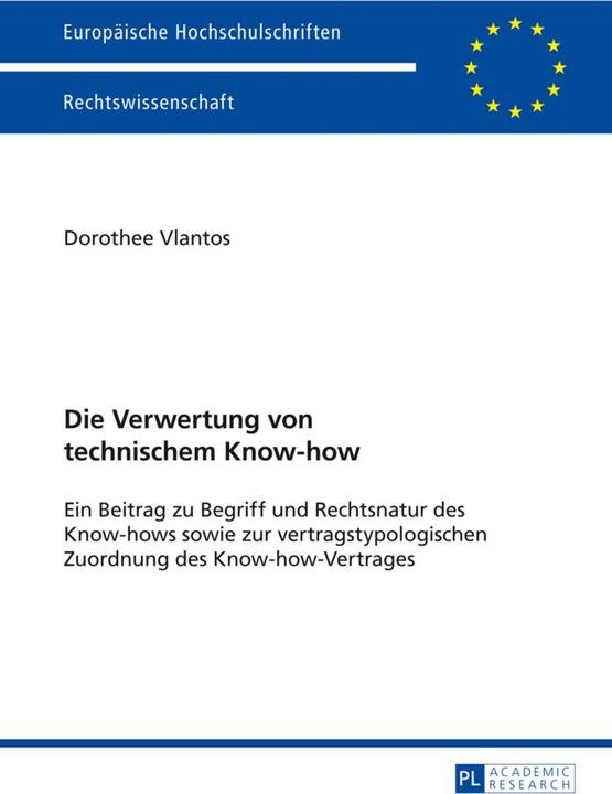 Actual product image Die Verwertung von technischem Know-how (Dorothee Vlantos, 2014)