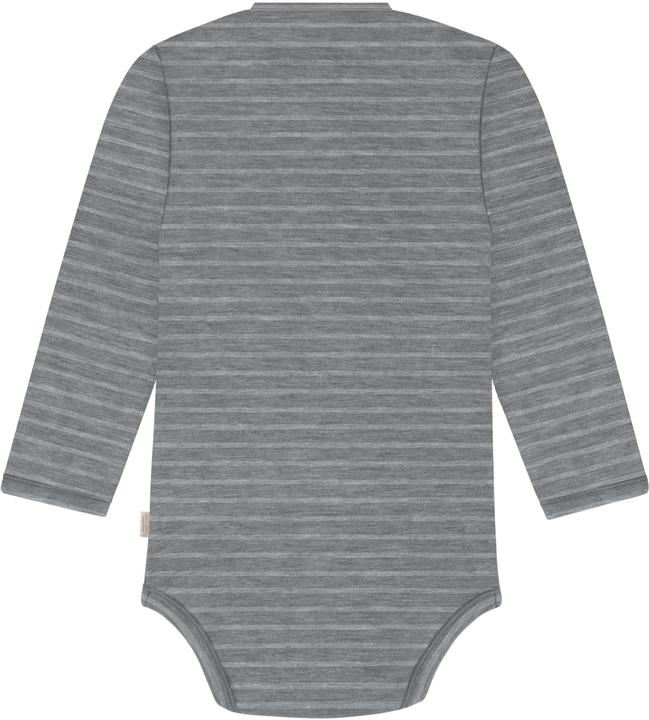 Actual product image Normani Merino baby bodysuit long-sleeved wrap-around body made from merino wool - 9341 (74)