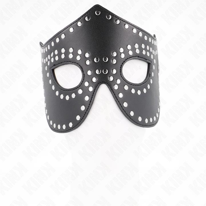 Productafbeelding Kink Artificaal Leren Masker Met Niets Model 2 30 x 12 cm