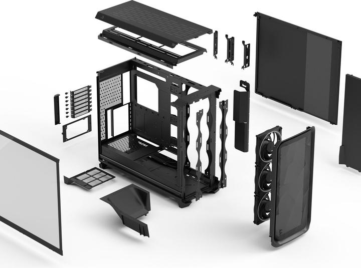 Produktbild Fractal Case Meshify 3 XL Black RGB TG Light Tint (ITX, SSI CEB, ATX, E-ATX, SSI EEB, mATX)