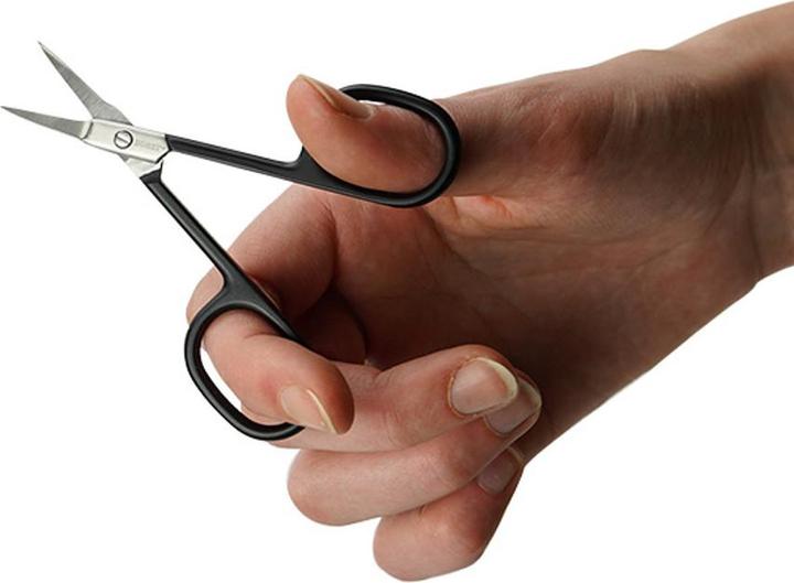Immagine prodotto Homey's Forbici per unghie nere, 9 cm, curve, scatola
