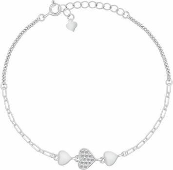 Brilio Silver - Sparkling silver earrings with zircons EA1051WG