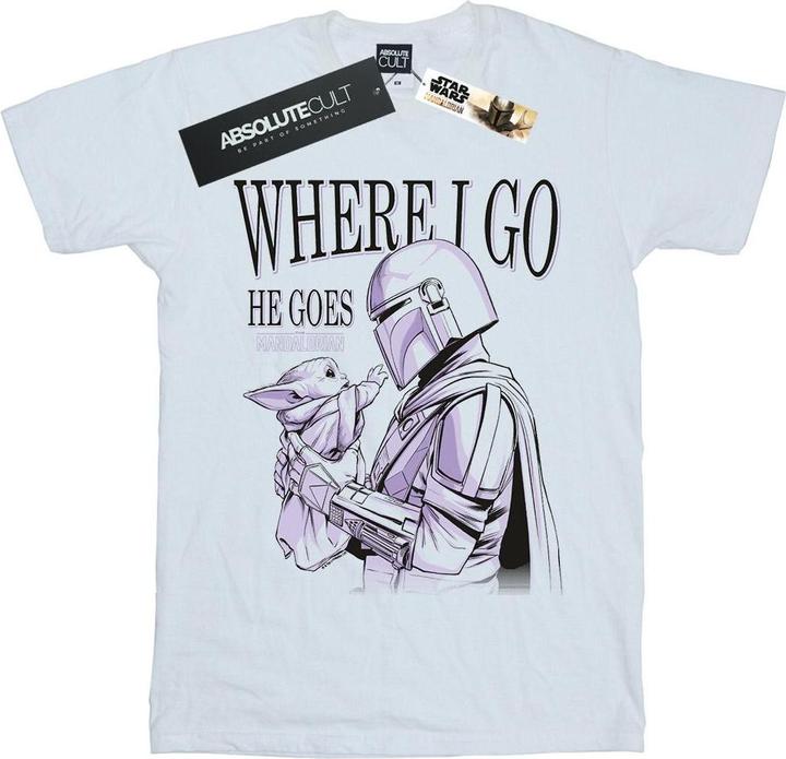 Produktbild Star Wars The Mandalorian Where I Go TShirt (3XL)