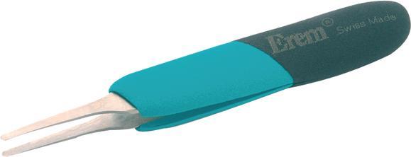 Weller Erem ESD-sichere Pinzette mit flachen, abgerundeten Spitzen, Präzisionspinzette, Edelstahl, 120mm