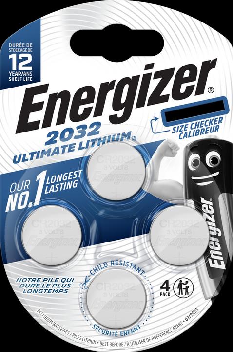 Energizer CR2032 Ultimate Lithium (4 pz., CR2032, 235 mAh)