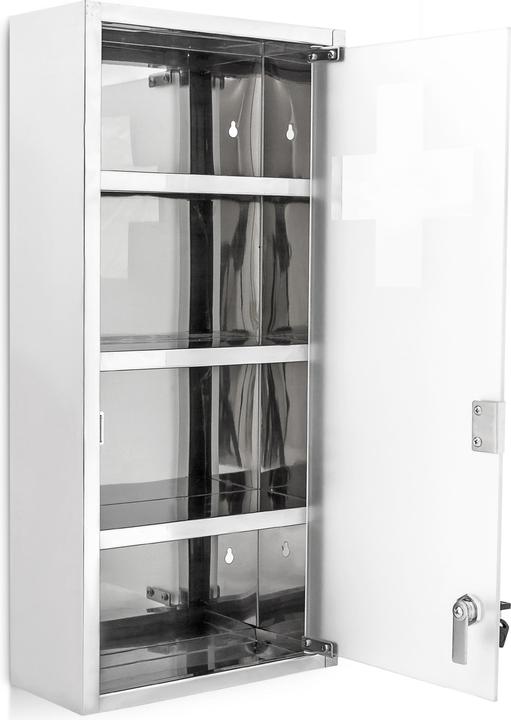 Actual product image Relaxdays Square Medicine Cabinet (27 x 12 x 57 cm)