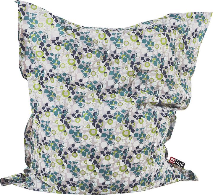 Produktbild Beliani Sitzsack mit Innensack für In- und Outdoor 140 x 180 cm Pflanzen-Design FUZZY