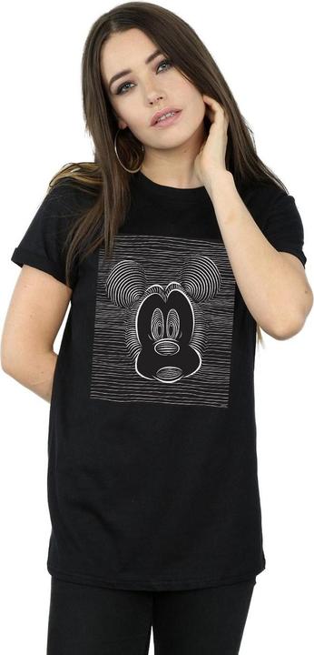 Actual product image Disney Womens/Ladies Mickey Mouse Magic Eye Cotton Boyfriend T-Shirt (3XL)