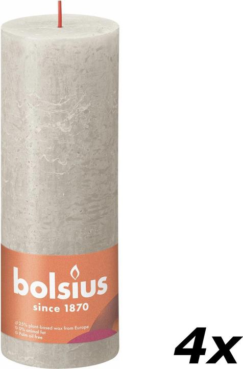 Actual product image Bolsius Set of 4 Pillar Candle (4 pcs.)