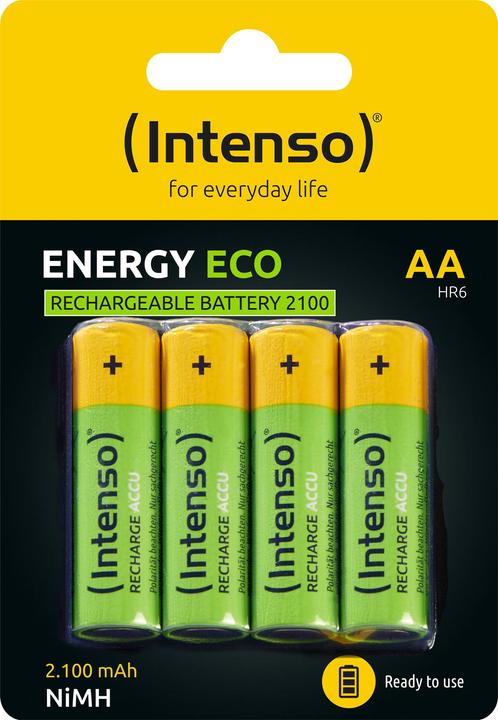 Image du produit Intenso Énergie Eco AA HR6 (4 pcs, AA, HR6, 2100 mAh)