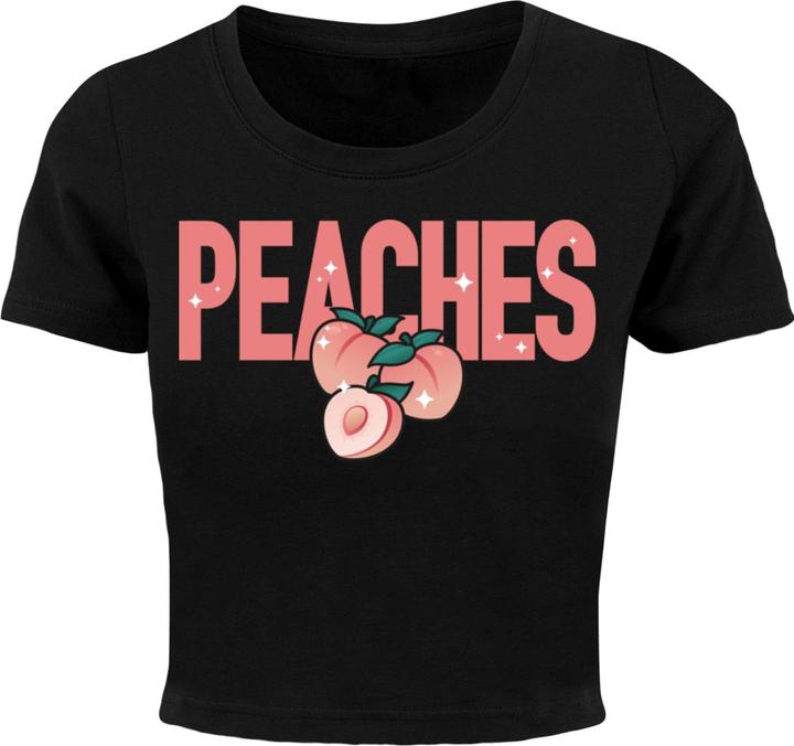 Miss Tee Peaches Cropped Tee - 105763