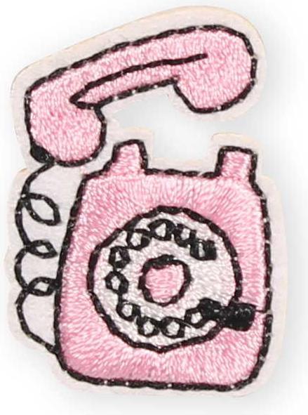 Actual product image PhoneLook Autocollant sticker pour téléphone/tablette/ordinateur brodé en 3D Téléphone vintage