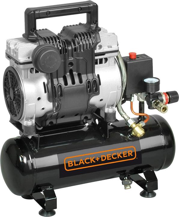 Black & Decker BLACK&DECKER SPRĘŻARKA BEZOLEJ. 6L /1KM/ 8BAR /0,75KW / BARDZO CICHY (8 Bar, 6 l)