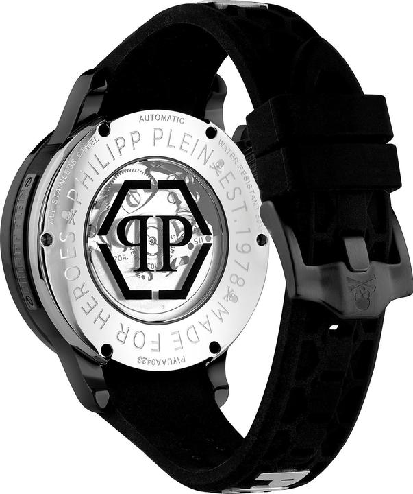 Actual product image Philipp Plein PWUAA0423 Hyper Sport Automatic Mens Watch 46mm 5ATM (Analogue wristwatch, 46 mm)