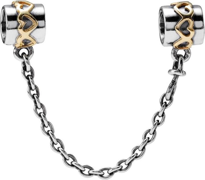 Image du produit Pandora Chaîne confort Coeurs (Argent, Or)