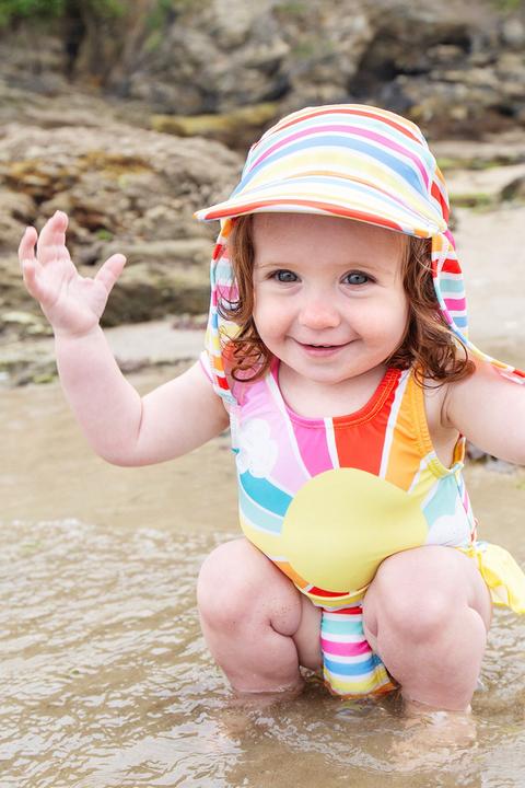 Produktbild Frugi Bademütze UV+ Legionnaires Seaside Stripe (1, 2)