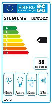 Energy Label Siemens LI67RA561C (Flat-screen hood)