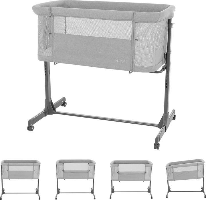 Produktbild Kikkaboo Beistellbett Noah verstellbar