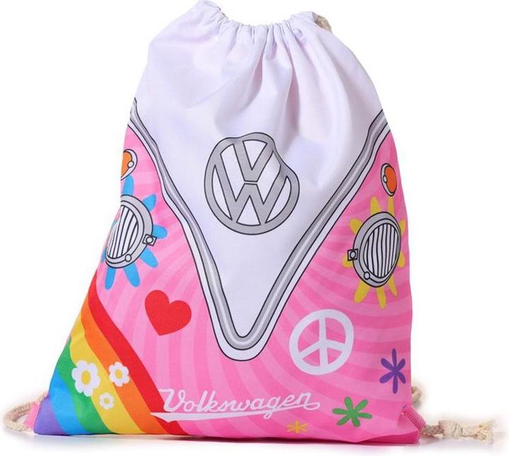 Produktbild Puckator Turnsack Turnbeutel Sportbeutel VW Bulli Motiv Summer Love recyceltes PET