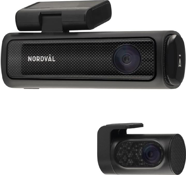 Produktbild Nordväl DC202-2CH 4K Dashcam + WiFi + GPS + Parkeermodus + 64GB (WLAN, GPS-Empfänger, 4K)