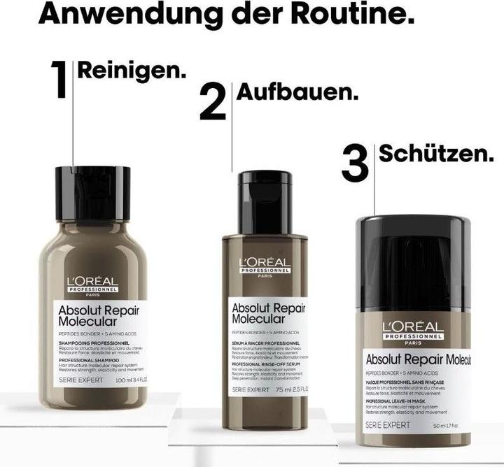 Immagine prodotto L'Oréal Professionnel Absolut Repair Molecular Trio Discovery Kit (Set per la cura dei capelli)