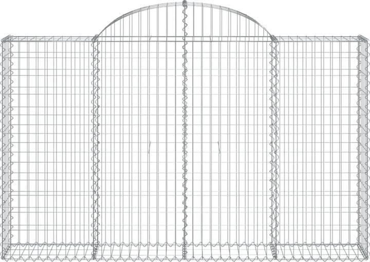 Produktbild VidaXL Gabionen mit Hochbogen 15Stk. 200x30x120/140cm Verzinktes Eisen